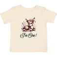 thumbnail image 3 of Inktastic 1st Birthday Cottagecore Baby Girl Deer Girls Baby T-Shirt, 3 of 5