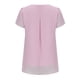 thumbnail image 3 of Fiudx Ofertas y Liquidaciones Camiseta de Manga Corta con Cuello En V Informal de Color Sólido de Gasa a La Moda para Mujer, 3 of 5