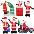 thumbnail image 3 of Personalización de fábrica de fuente, cientos de decoración inflable navideña de Papá Noel para interiores y exteriores, 3 of 4