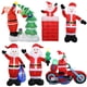 thumbnail image 3 of Personalización de fábrica de fuente, cientos de decoración inflable navideña de Papá Noel para interiores y exteriores, 3 of 4