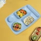 thumbnail image 5 of Plato llano dividido de cinco compartimentos | Bandeja para comidas infantiles, ideal para el almuerzo escolar y el hogar | Material de fibra vegetal | Apto para lavavajillas y microondas, 5 of 6