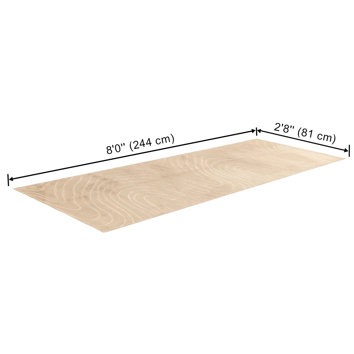 ECARPET Somos Machine Washable Contemporary/Modern Area Rug for Living Room, Bedroom, Dining Entrance, Hallway and More