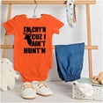 thumbnail image 3 of Crying Because Not Hunting Hunter Romper Boys or Girls Infant Baby Brisco Brands 24M, 3 of 6