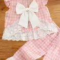 thumbnail image 4 of kpoplk Toddler Girl Clothes Baby Girl Sleeveless Clothing Summer Outfit 2-6 Year Little Matching Sleeveless Top Long Pants Set 2Pcs Size 6-9 Months,Pink, 4 of 8