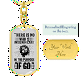 thumbnail image 3 of The Purpose Of God Stainless Steel or 18k Gold Premium Swivel Dog Tag Keychain, 3 of 10