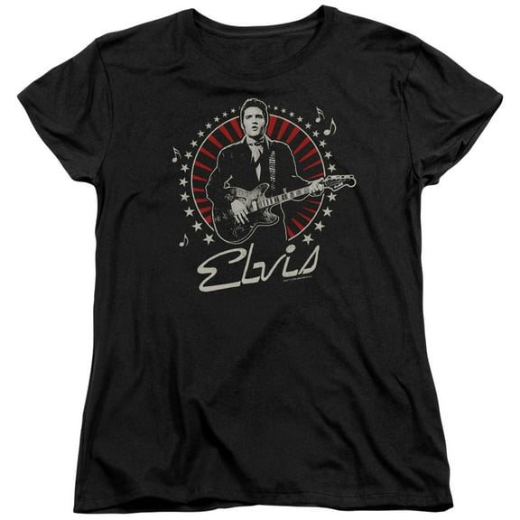 Elvis Presley Stars Women's T-Shirt Black