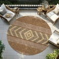 thumbnail image 6 of Addison Rugs Chantille Indoor/Outdoor Transitional Southwest Paprika Washable Round Rug, 8' x 8', 6 of 6