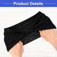 thumbnail image 5 of Vocoste 4 Pcs Yoga Elastic Headbands 5.12inch Wide Black Gray Brown Khaki for Women, 5 of 6