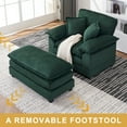 thumbnail image 3 of Noble House 46.9" Extra-Large Reclining Cloud Sofa,Modern Corduroy,Green, 3 of 8