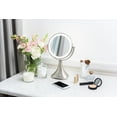 thumbnail image 4 of iHome All-in-One, 7X Magnify, 9" 2-Sided LED Makeup Mirror, Natural Light, Double-Sided Vanity Mirror, Hands-Free Bluetooth Speakerphone, Bluetooth Audio & Phone Charger iCVBT8, 4 of 5