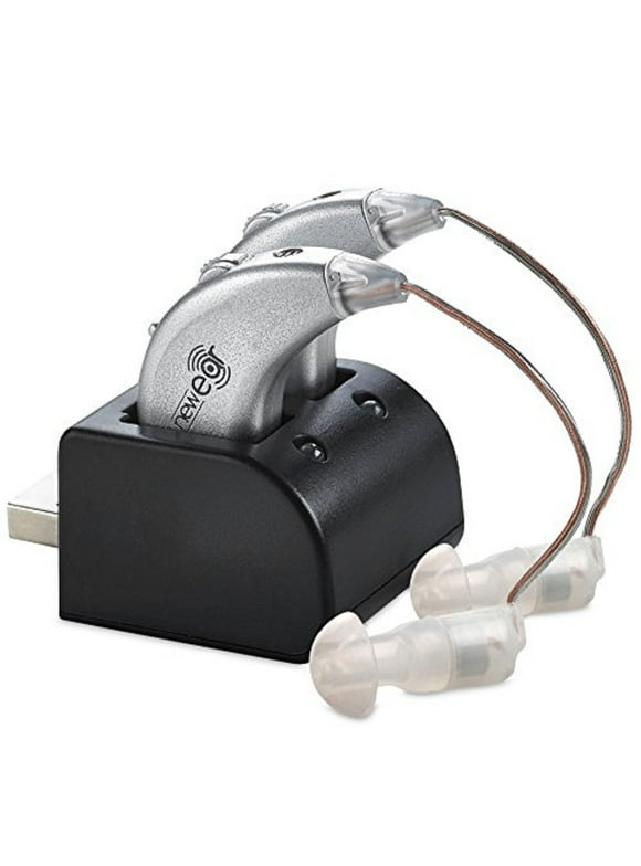 MEDca NewEar Digital Hearing Rechargeable Multicolor Amplifiers Behind the Ear Sound Amplification