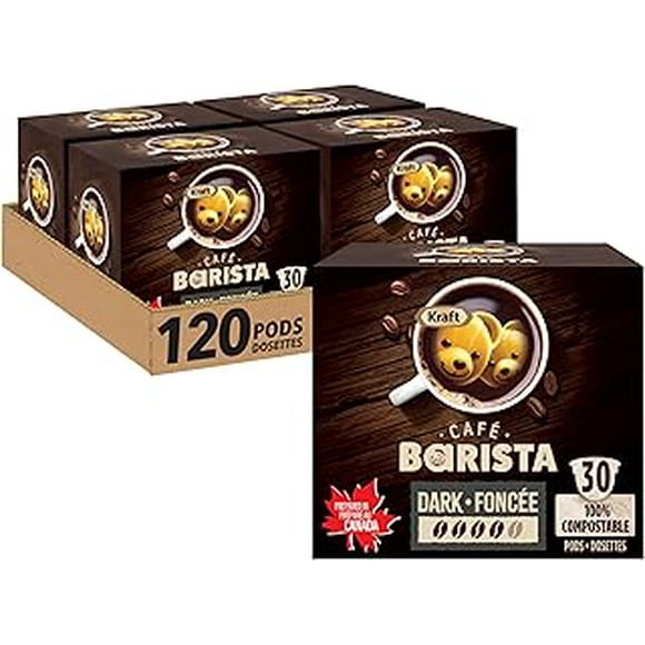 2 x Kraft Café Barista Dark Roast Coffee Keurig K-Cup Pods, 4 ct Case