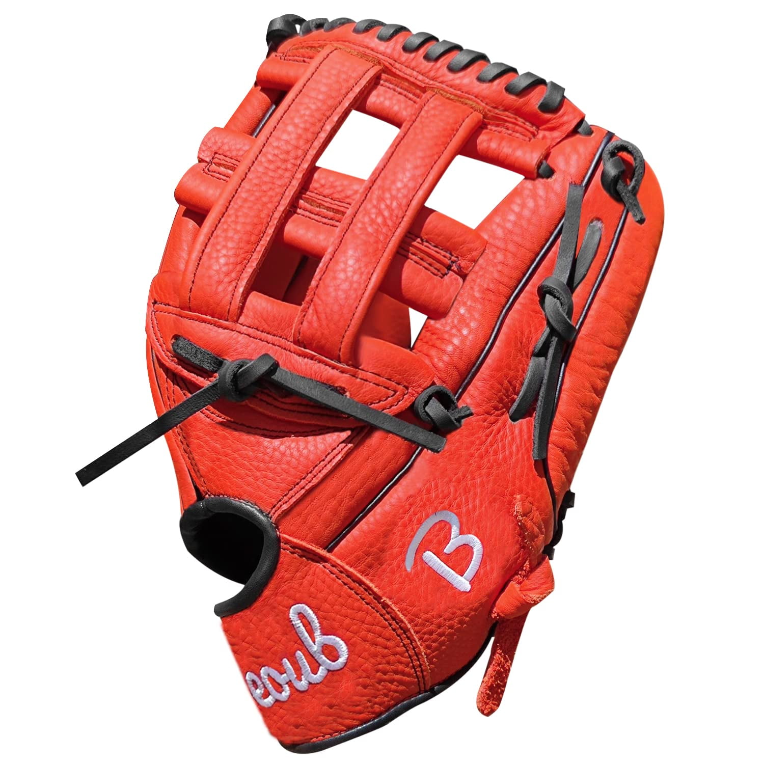 Beoub Mens Baseball Softball Glove Full Grain Leather Youth Adults Women 13'' Right Handed Throw