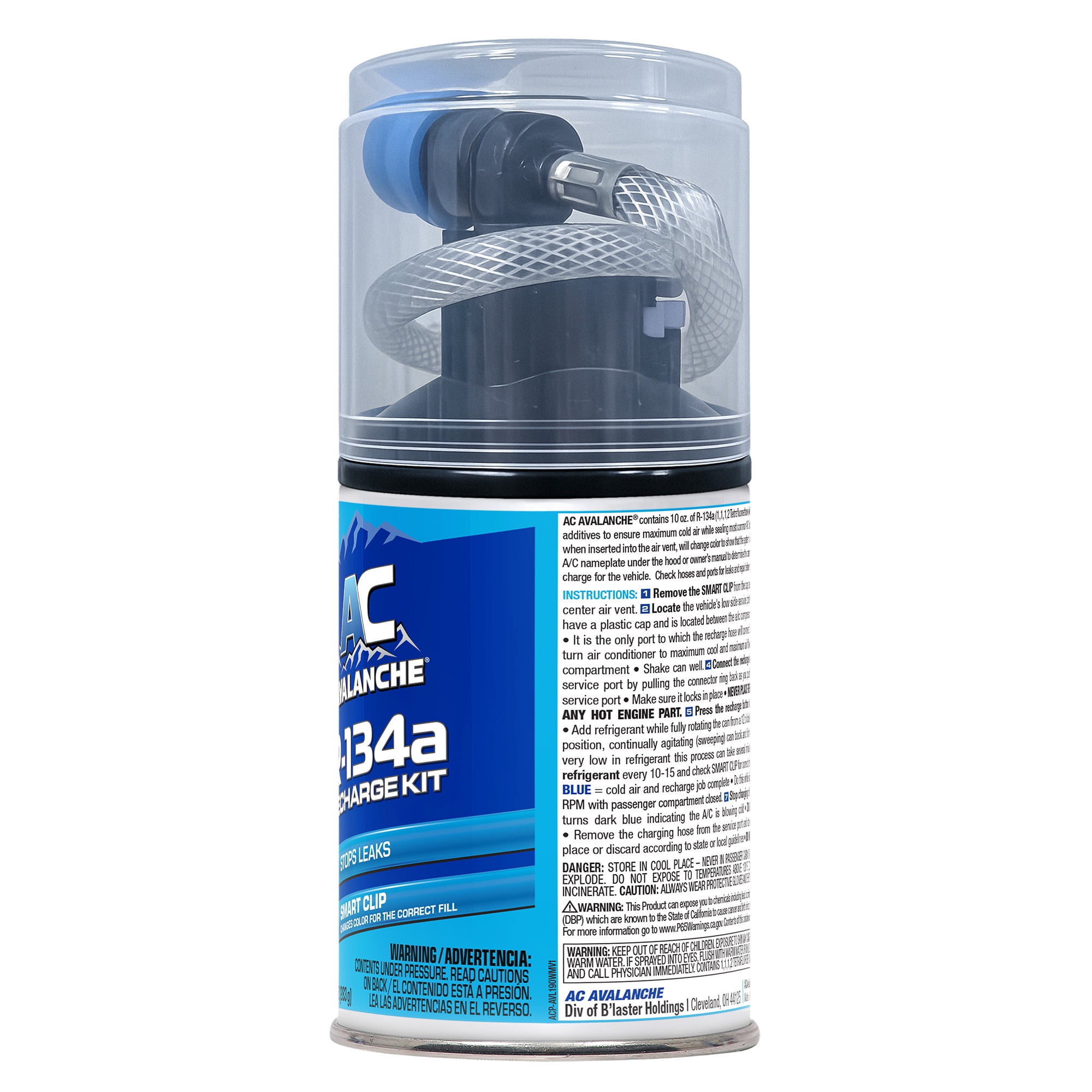 Avalanche 10 oz Automotive Refrigerant R134a Kit