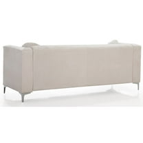 Glory Furniture Pompano Sofa in Ivory Color