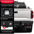 thumbnail image 3 of TIOYAR Steel Rear Bumper for 2014-2015-2016-2017-2018-2019-2020-2021 Toyota Tundra With Lights&D-Rings (Black Texture), 3 of 7