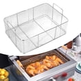 thumbnail image 4 of Cesta para freír de acero inoxidable, colador, utensilio de cocina, cesta para freír reutilizable, colador de malla para cafeterías, uso comercial y d, 4 of 6