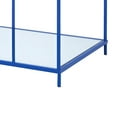 thumbnail image 5 of Scoles 1-Shelf Glass Top Coffee Table, Blue, 5 of 5