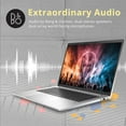 thumbnail image 4 of HP EliteBook 840 14" WUXGA 400 nits Business Laptop, Intel Core i7-1255U, 32GB DDR5 RAM, 1TB PCIe SSD, Backlit Keyboard, Intel Iris Xe Graphics, Windows 10 Pro, Silver, Hotface 32GB USB Card, 4 of 9