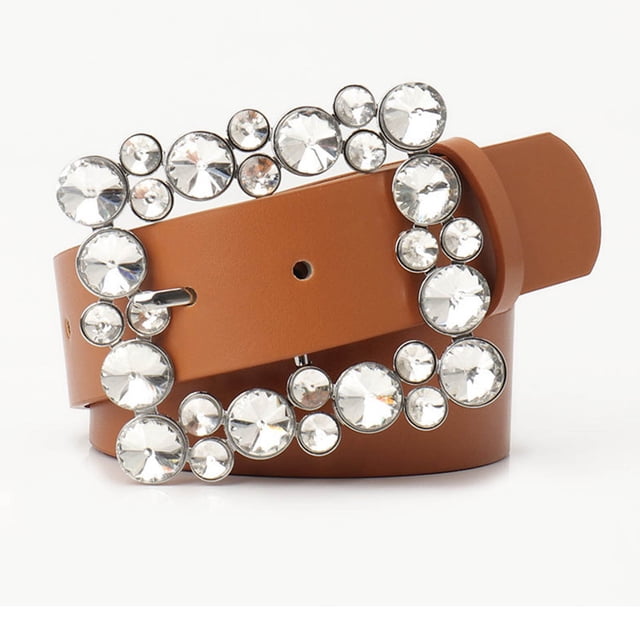 Contemporary Square Buckle Belt for Everyday Style – Classic Fashion Accessory for Dresses and Pants