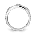 thumbnail image 2 of Solid 14k White Gold Diamond Unique Ring Band Size 9 (.252 cttw.), 2 of 6