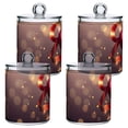 thumbnail image 2 of Ribbons Hearts Valentine Translucent Plastic Cans Storage Canisters with Lid Set of 2, 2 of 7