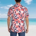 thumbnail image 4 of Fotbe Japanese Cherry Blossoms Camisa Hawaiana para Hombre Unisex – Camisa Casual de Verano con Botones de Manga Corta de Algodón y Lino,3X-Large, 4 of 7
