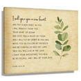 thumbnail image 1 of Vintage Leaves Wall Art Ezekiel 36 26-28 Wall Art Bible Verse Poster Room Decorative Paintings Canvas For Office Framed 24×36 in, 1 of 5