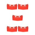 thumbnail image 3 of Transemion pour Visière Crête 5-Snap Face Ouverte Pièces de Rechange Remplace Rouge Type A 5ensemble, 3 of 6