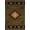 Green, variant on Oriental Weavers Hudson Area Rug - 087G1 - 1'10" x 3'3" - in Black/ Green - Southwestern Lodge Style, Stain Resistant, Family and Pet Friendly , Entryway, Bathroom Accent Rug