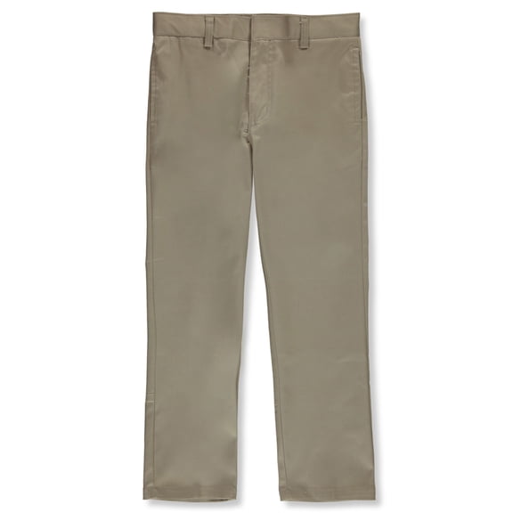 Smith's American Husky Boys' Straight Twill Pants Color: khaki Size: 16 husky