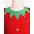 thumbnail image 6 of TiaoBug Kids Girls Candy Cane Costume Stripes Santa Helper Leotard Gymnastics Dance Bodysuit Red 12, 6 of 7