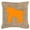 Orange, variant on Gorilla Burlap And Orange Indoor & Outdoor Fabric Decorative Pillow - Orange