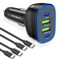 thumbnail image 1 of Cargador de coche Meagoes de 72 W y 4 puertos USB C Super Fast para iPhone, 1 of 7