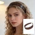 thumbnail image 5 of UNLLLL Vintage Tortoiseshell Acetate Headband, Wide Hairband for Women, Classic Elegant Hair Accessory, Non Slip Flexible Resin Material, for Daily Wear and Styling (Brown), 5 of 6