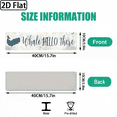 thumbnail image 3 of A rectangular "Whale HELLO There" aluminum sign. For home Decorative Signs & Plaques. 2D Flat. Size 16 * 4 inches., 3 of 10