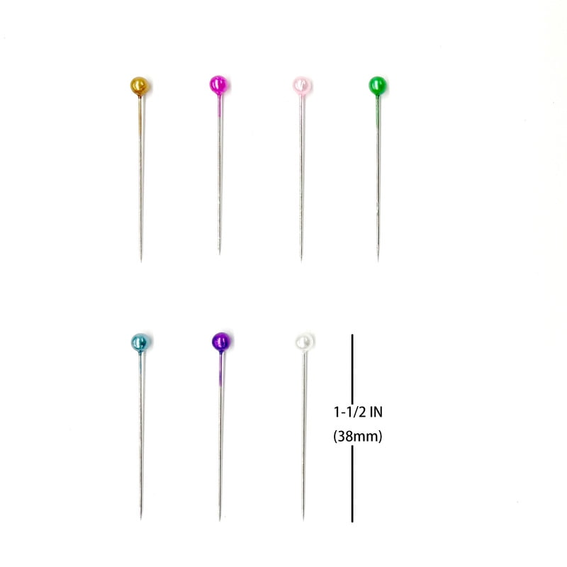 Hello Hobby Long Pearlized Pins, Size 24, 100 Count