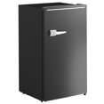 thumbnail image 1 of CoSoTower Mini-Frigo Rétro, Réfrigérateur Compact à Porte Simple de 3,1 Pi3 avec Thermostat Réglable, 2 Tablettes en Verre, Noir, 1 of 7
