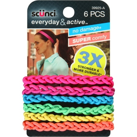 Conair Scunci Everyday Active No Damage Assorted Color Hair