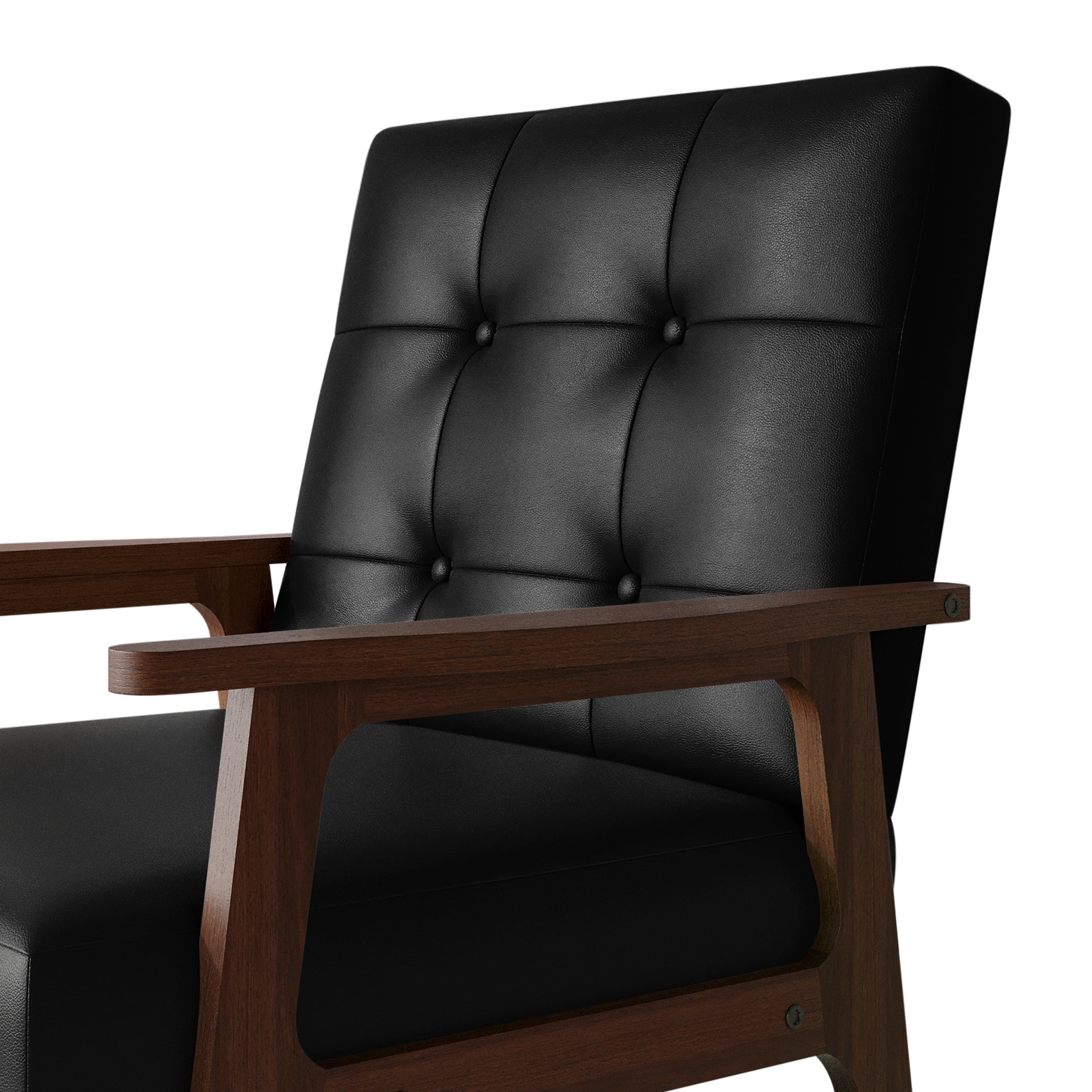 Castle Place Shabby Chic Accent Chair, Black