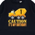 thumbnail image 3 of Inktastic 1st Birthday Construction Truck Cement Mixer Baby Sweatshirt, 3 of 4