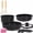 BLACK, variant on Dr.Camp 11-Piece Nonstick Cookware Set with Detachable Handle, Stackable Pots and Pans Set, Oven Safe Kitchen Cookware for Easy Storage and Everyday Cooking