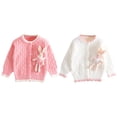 thumbnail image 3 of Esho Girls Button Down Sweaters Cardigan Long Sleeve Knitted Tops Outwear, Size 1-7 Years, 3 of 7
