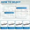 thumbnail image 6 of Aqzb 800D Oxford Cloth Boat Cover, Heavy Duty Pontoon Boat Cover, Waterproof UV Resistant Boat Cover, Snap-On Buckle Pontoon Cover _Clearance Kayak Cushion, 6 of 7