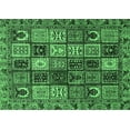 thumbnail image 1 of Ahgly Company Indoor Rectangle Abstract Emerald Green Modern Area Rugs, 7' x 10', 1 of 4