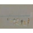 thumbnail image 2 of Joseph Mallord William Turner 24x19 Gold Ornate Framed and Double Matted Museum Art Print Titled - Cricket on the Goodwin Sands, 2 of 4