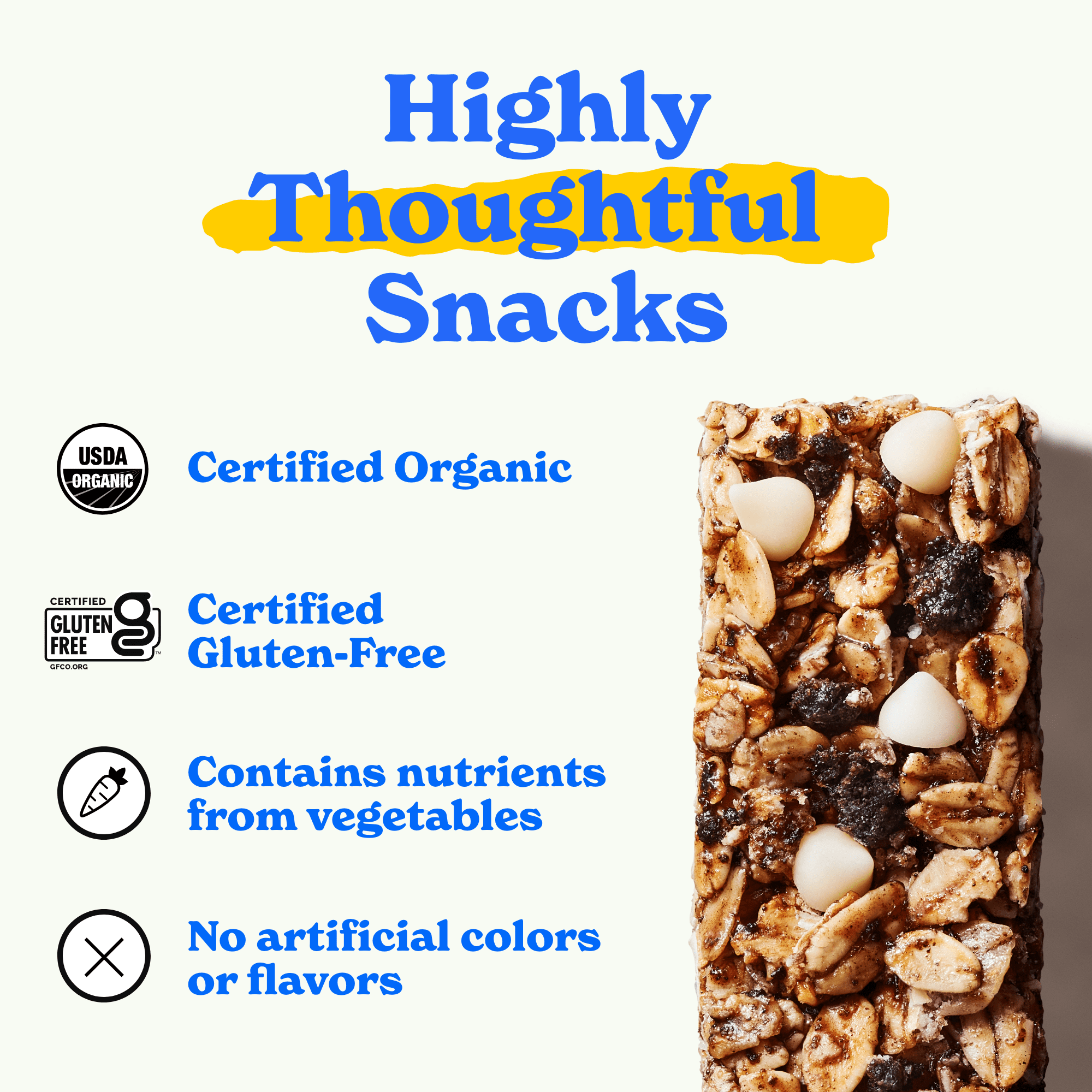 (3 pack) MadeGood Cookies & Crème Granola Bars, 6 Healthy Snack Bars, 0.85 oz Each