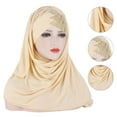 thumbnail image 6 of Travelwant Women Glitter Sequin Hijab Muslim Head Wrap Scarf Long Turban Headband Hair Cap Shawl, 6 of 7