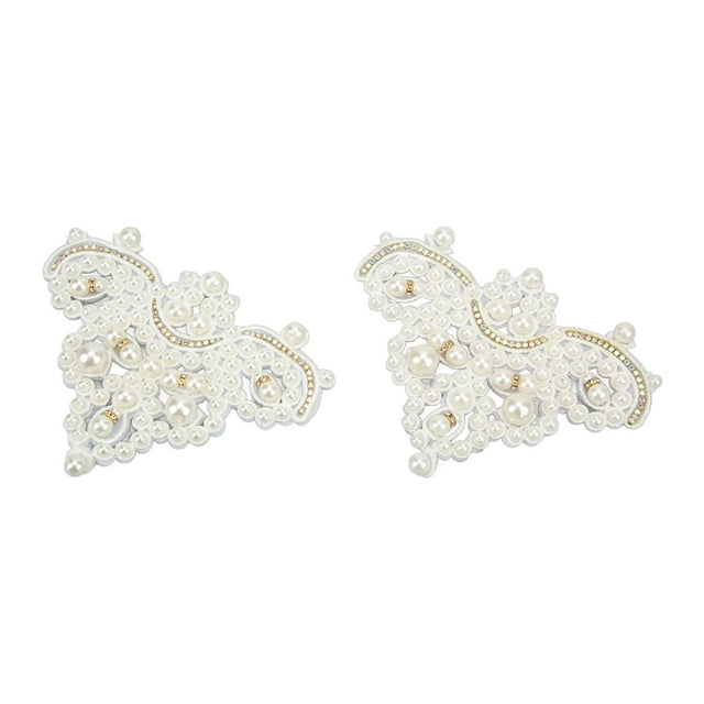 Pearl Shoe Flower, Wedding Shoes Flower Ornament Novel Fashion Multifunctional For DIY Decoration For Clothing Decoration ANGGREK Zapato de perlas Flor