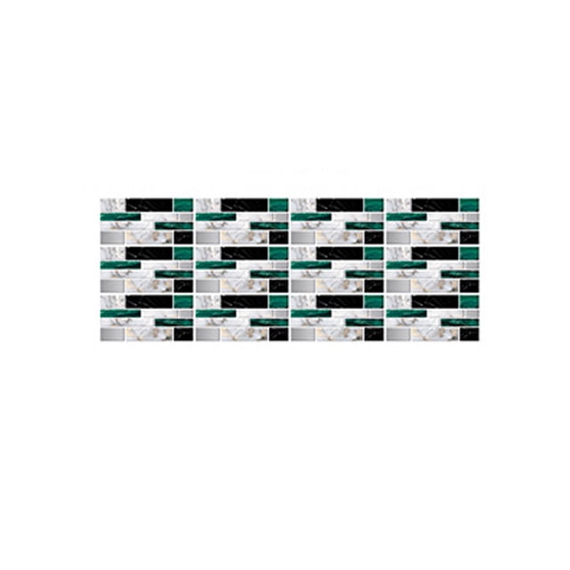 CAROOTU 3D Tile Backsplash Stickers Waterproof Self-Adhesive Peel Creative Home Beautification Designed for